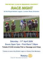 Come and join us for a night at the races - 11th April 2026